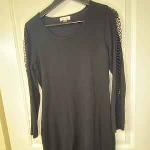 Calvin Klein Long sleeve black dress